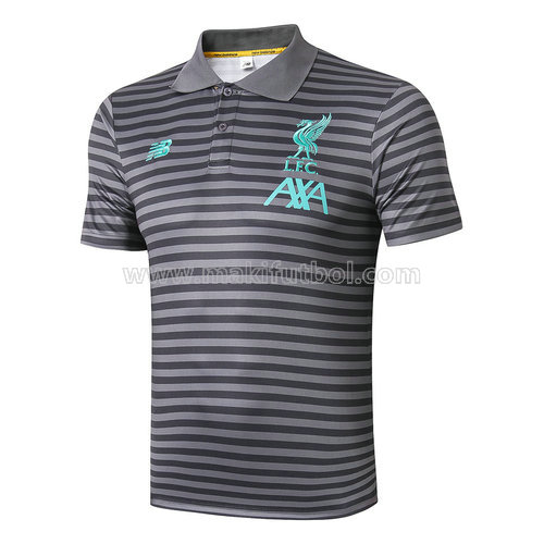 camiseta liverpool polo 2019-2020 gris